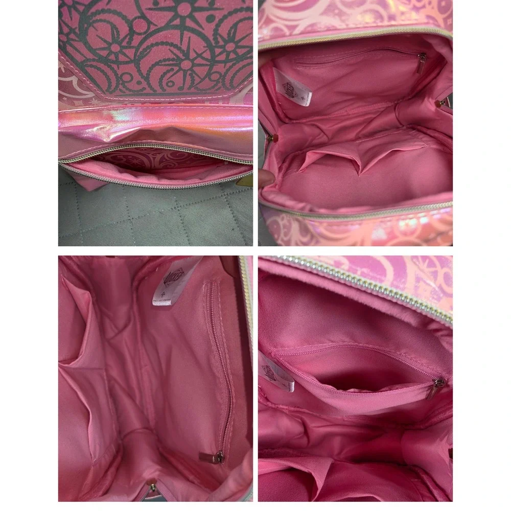 Wicked Glinda So Popular Mini Backpack Iridescent Pink Faux Leather Universal